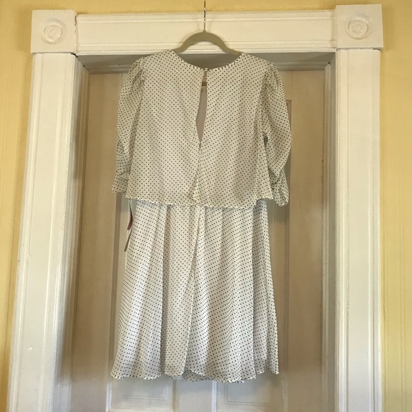 NWT Avec Les Filles Clip Dot Popover Dress size 12 - Picture 4 of 7